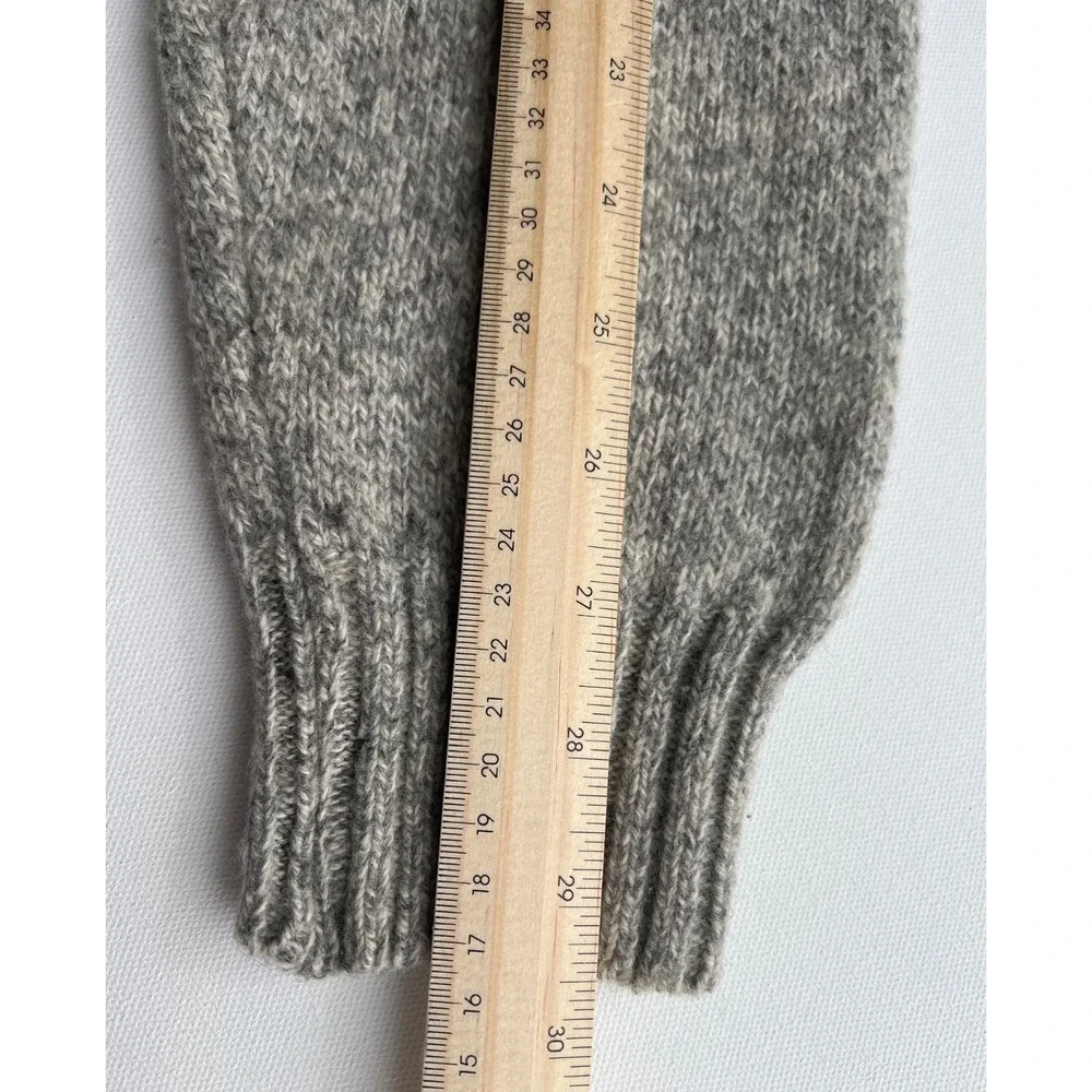 Blumarine Uomo Sweater Mens L Wool Blend Fisherman Beige Gray Italy Classic